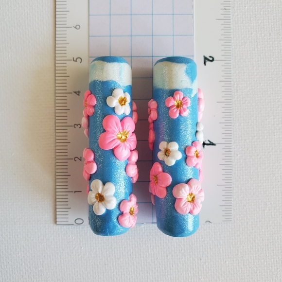 Dreadlock beads "Japanese Sakura", set of 2 - Picture 2 of 3
